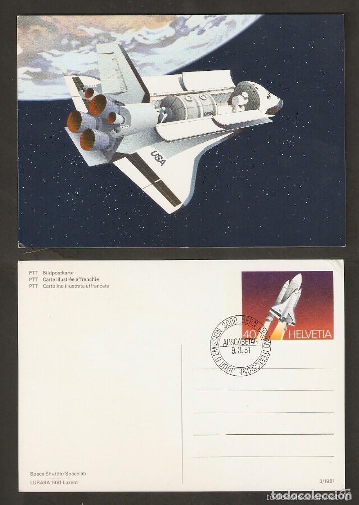 Sellos: SUIZA. 1981. CARTA M&Aacute;XIMA. ESPACIO - Foto 1