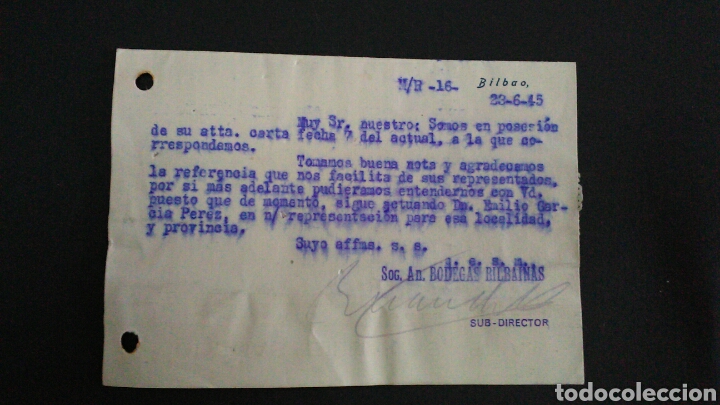 Sellos: TARJETA POSTAL PUBLICITARIA. BILBAO. - Foto 2