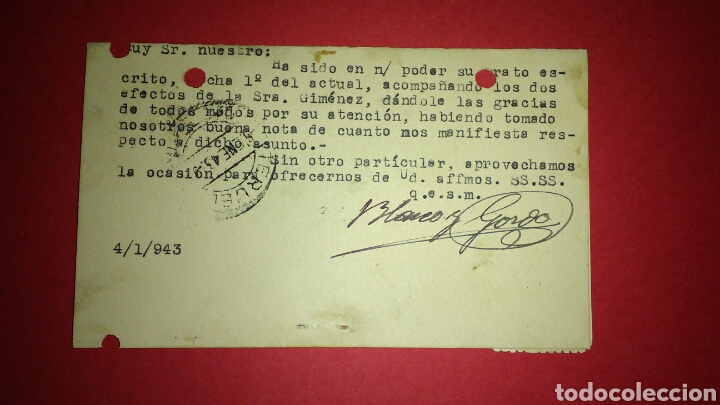 Sellos: TARJETA POSTAL COMERCIAL. VALENCIA. - Foto 2