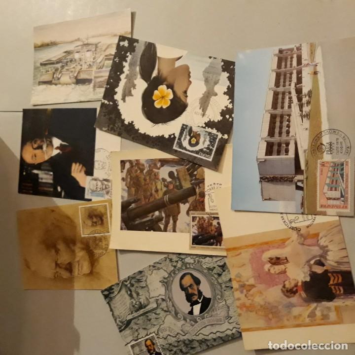 Sellos: Lote de tarjetas m&aacute;ximas varios paises - Foto 1