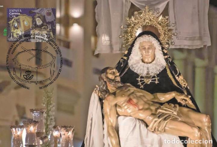 Sellos: Spain 2019 - Traditions and customs - Holy Week maximum card set (4 items) - Foto 2