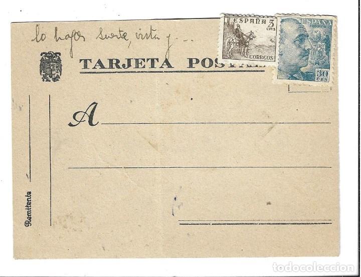 Sellos: TARJETA POSTAL - -CIRCULADA EL  10 - 4 - 1952 - - Foto 1