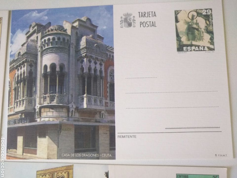 Sellos: 5 postals monuments - Foto 3