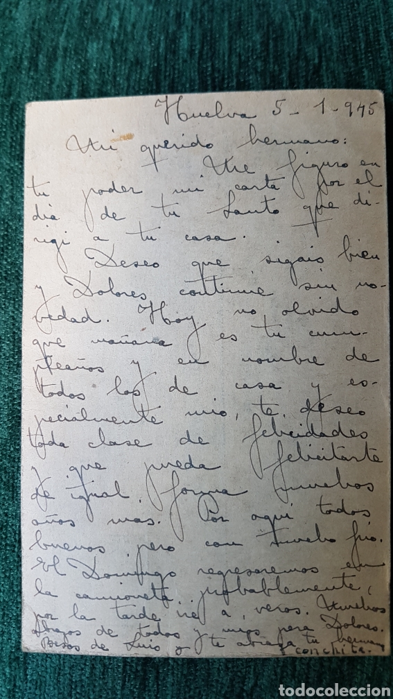 Sellos: Tarjeta Postal Sevilla 1945 - Foto 2
