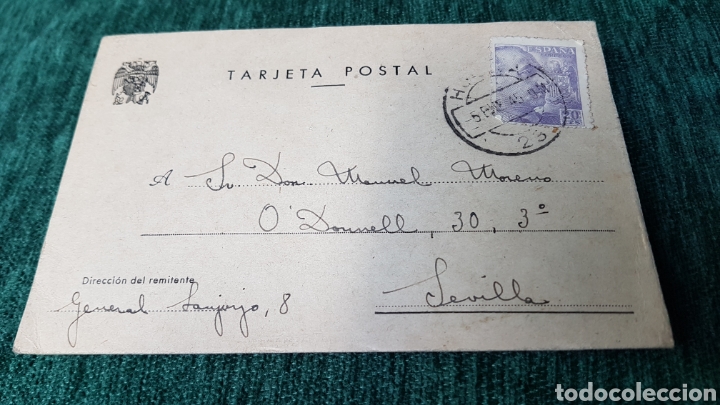Sellos: Tarjeta Postal Sevilla 1945 - Foto 1