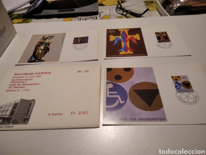 Sellos: Sobre con 3 tarjeta Maxima Liechtenstein 1981 - Foto 1