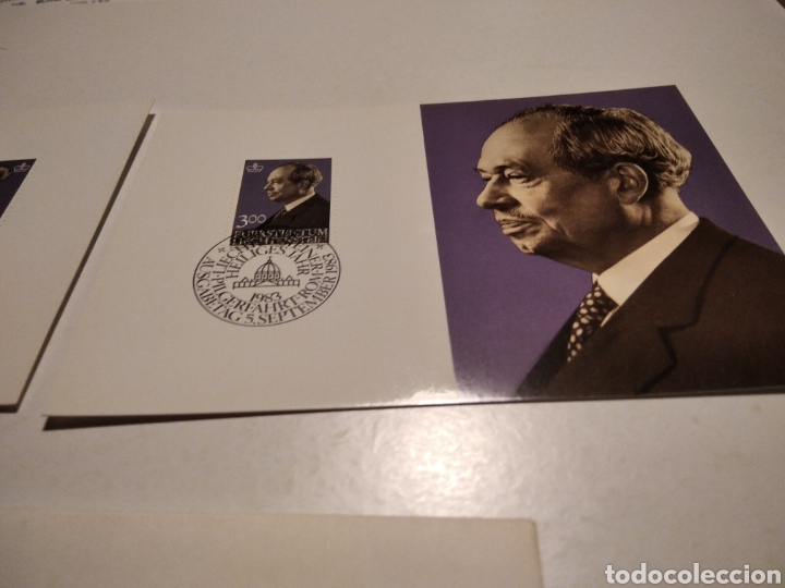 Sellos: Sobre con dos tarjeta Maxima LIECHTENSTEIN 1983 - Foto 3