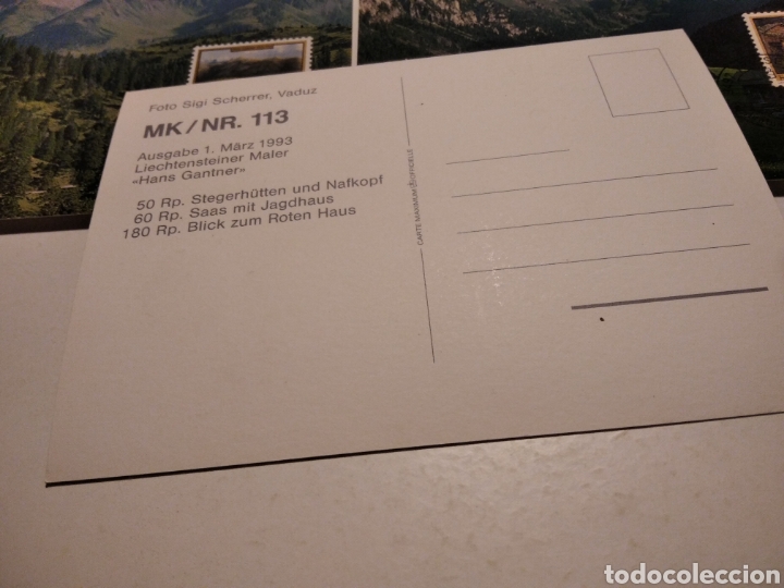 Sellos: Tarjeta Maxima LIECHTENSTEIN n113 - Foto 5