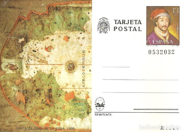 Sellos: TARJETA POSTAL 122. JUAN DE LA COSA - Foto 1