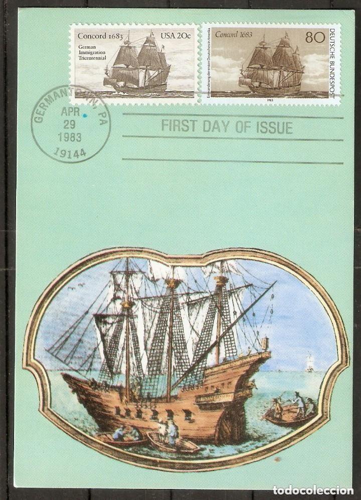Sellos: ESTADOS UNIDOS. 1991. M&Aacute;XIMA. CONCORD. BARCOS. - Foto 1