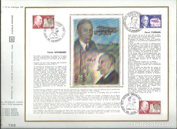 Sellos: EDITIONS CEF N&ordm; 171 VICTOR GRIGNARD 1971 - Foto 1