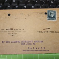 Sellos: EL ALUMINIO S.A .MURCIA 1934. Lote 247777815