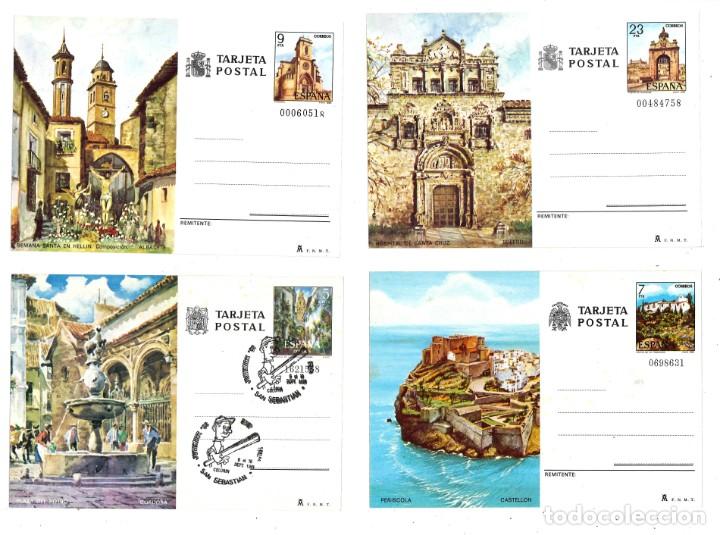 Sellos: Cuatro tarjetas postales sin uso, 1981 y 1982 - Foto 1