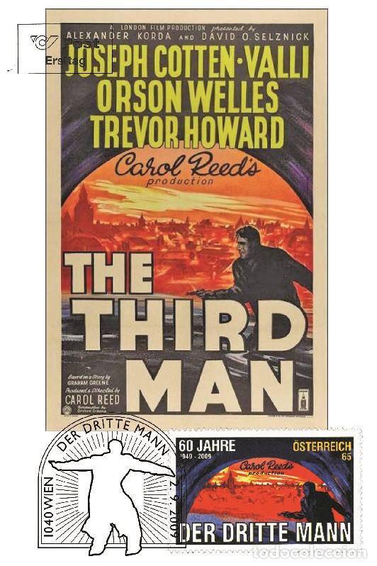 Sellos: Austria &Ouml;sterreich 2009 - The third man carte maximum - Foto 1