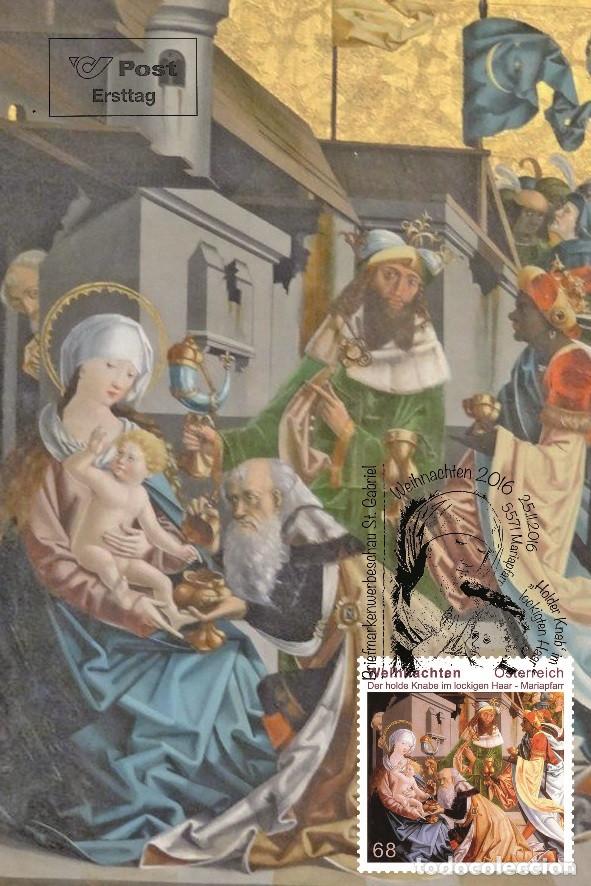 Sellos: Austria 2017 - Weihnachten 2016 carte maximum - Foto 1