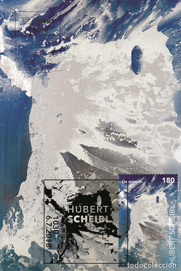 Sellos: Austria 2018 - Hubert Scheibl carte maximum - Foto 1