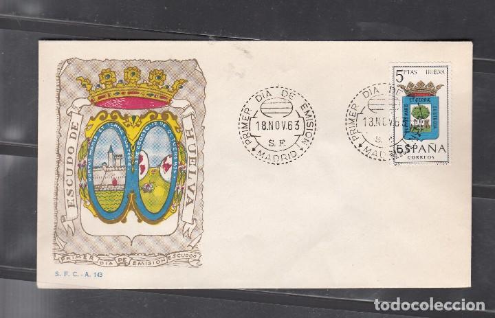 Sellos: HUELVA. SOBRE PRIMER D&Iacute;A CIRCULACI&Oacute;N - Foto 1