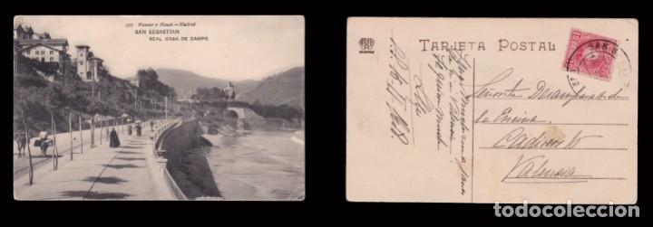 Sellos: 4 Tarjetas Postales.10c.Alfonso XIII Cadete 1906-1908 Matasello SAN SEBASTIAN - Foto 3 - 272146433