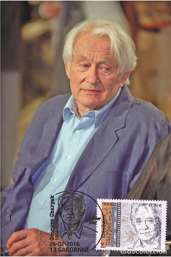 Sellos: France 2016 - Georges Charpak carte maximum - Foto 1
