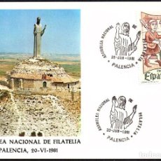 Sellos: TARJETA ASAMBLEA NACIONAL DE FILATELIA - PALENCIA 1.981. Lote 299905158