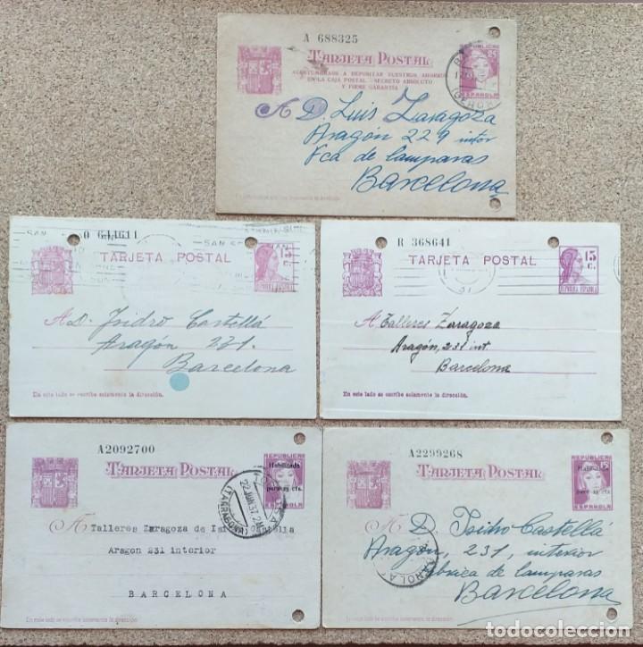 Sellos: 5 TARJETAS POSTALES REPUBLICA - Foto 1