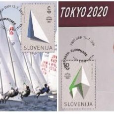 Sellos: SLOVENIA 2021 - GAMES OF THE XXXII OLYMPIAD TOKYO CARTE MAXIMUM SET. Lote 312443308