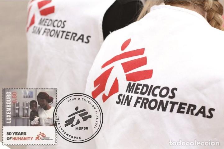 Sellos: Luxembourg 2021 - 50 Years MSF carte maximum - Foto 1