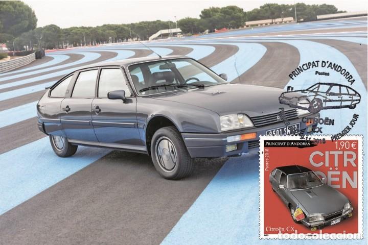 Sellos: French Andorra 2018 - Citro&euml;n CX carte maximum - Foto 1