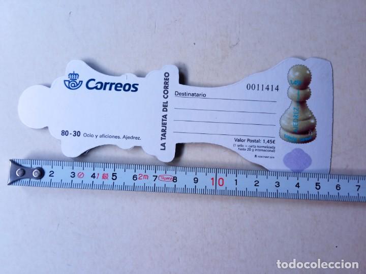 Sellos: AJEDREZ, ocio y aficiones TARJETA CORREOS 2018 - Foto 3