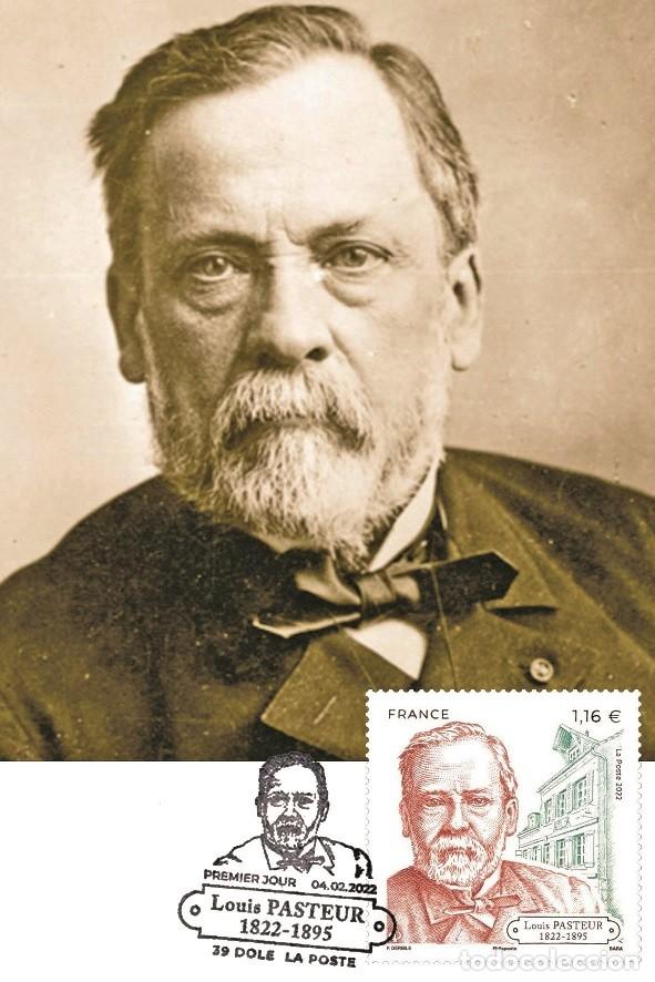 Sellos: France 2022 - Louis Pasteur carte maximum - Foto 1