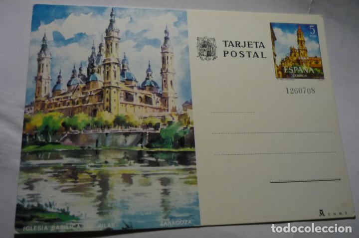 Sellos: tarjeta postal -el pilar - Foto 1