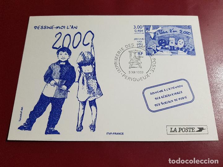 Sellos: TARJETA MAXIMA DESSINE MOI L AN 2000 - Foto 1