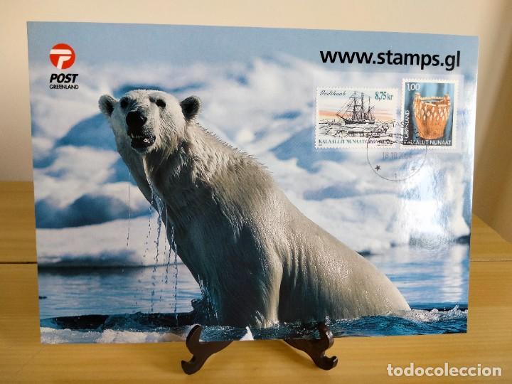 Sellos: TARJETA POSTAL DE POST GROENLANDIA 2003 - Foto 1