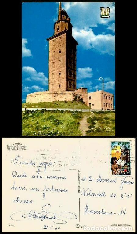 Sellos: FARO TORRE DE HERCULES 1969 - Foto 1