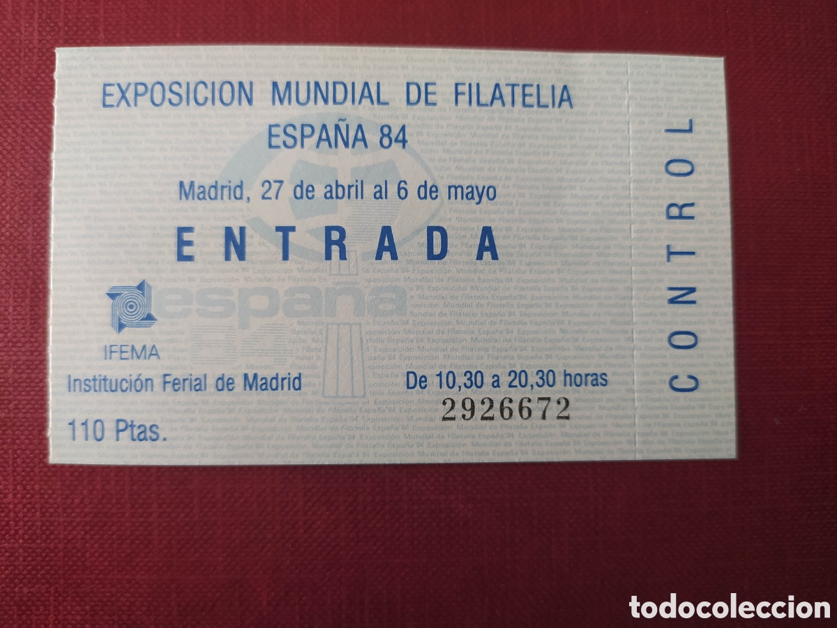 Sellos: Entrada filatelia 1984 - Foto 1