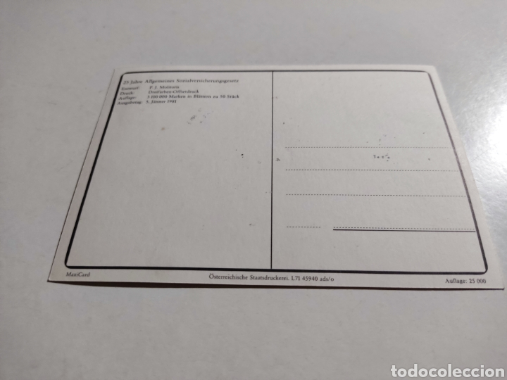Sellos: Tarjeta m&aacute;xima Austria - Foto 2