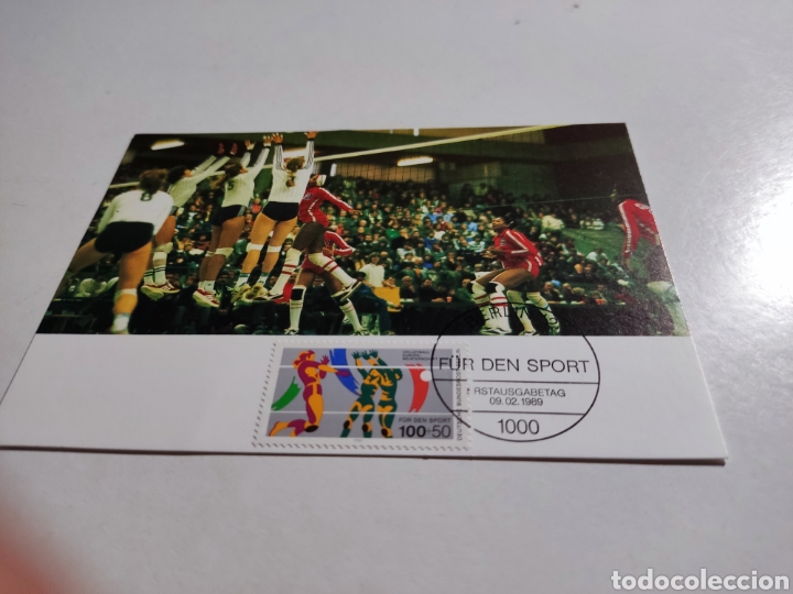 Sellos: Tarjeta m&aacute;xima DDR voleibol chicas - Foto 1