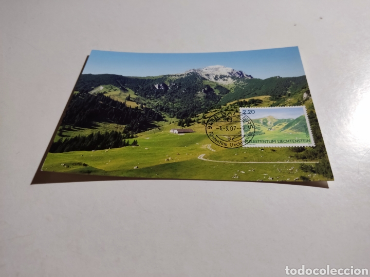 Sellos: Tarjeta m&aacute;xima liechtenstein - Foto 1