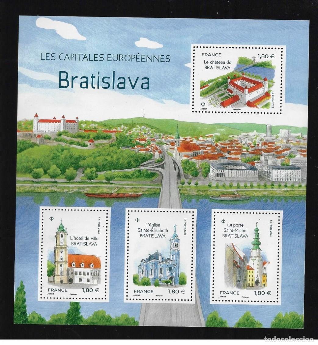 Sellos: FRANCE 2023 - Bratislava bloc mnh** - Foto 1