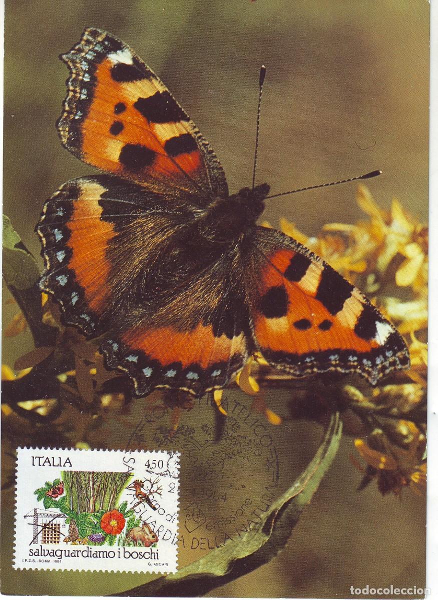 Sellos: TARJETA DE ITALIA DE MARIPOSA - Foto 1