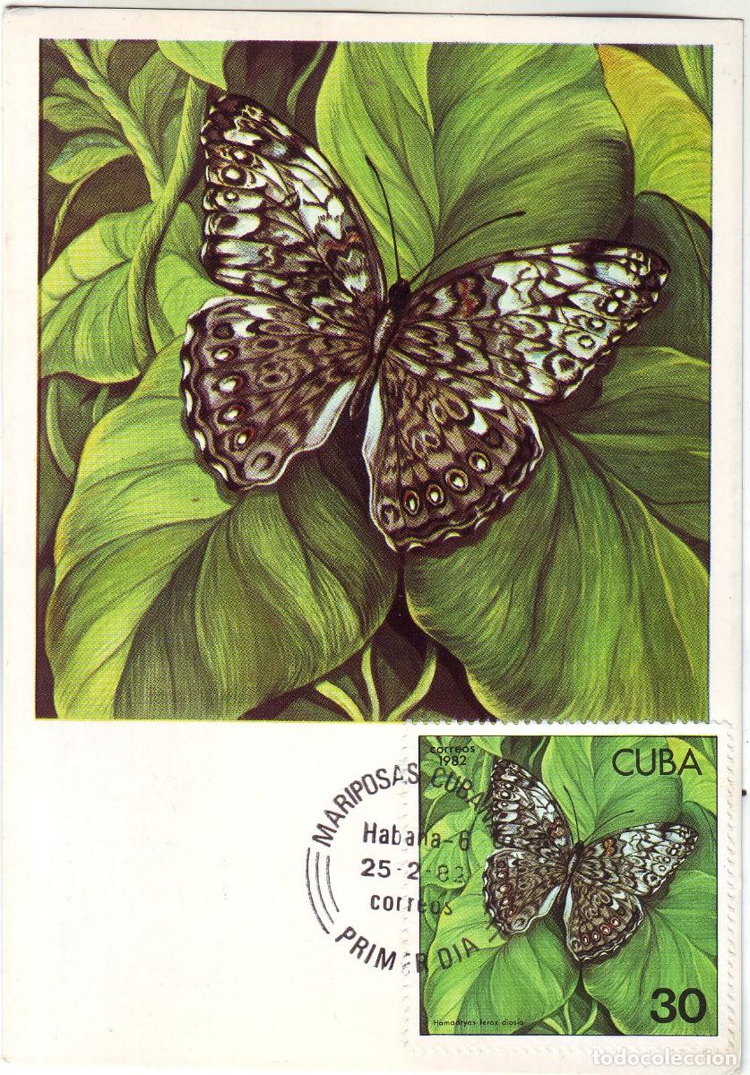 Sellos: TARJETA DE CUBA DE MARIPOSA - Foto 1