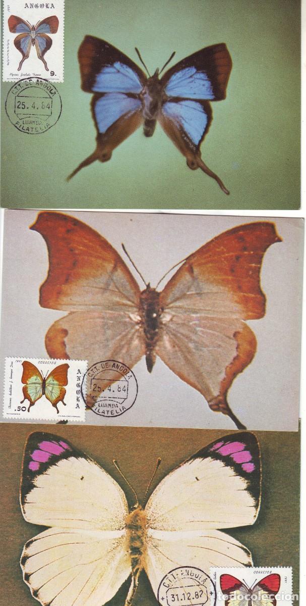 Sellos: TARJETAS DE ANGOLA DE MARIPOSAS - Foto 1