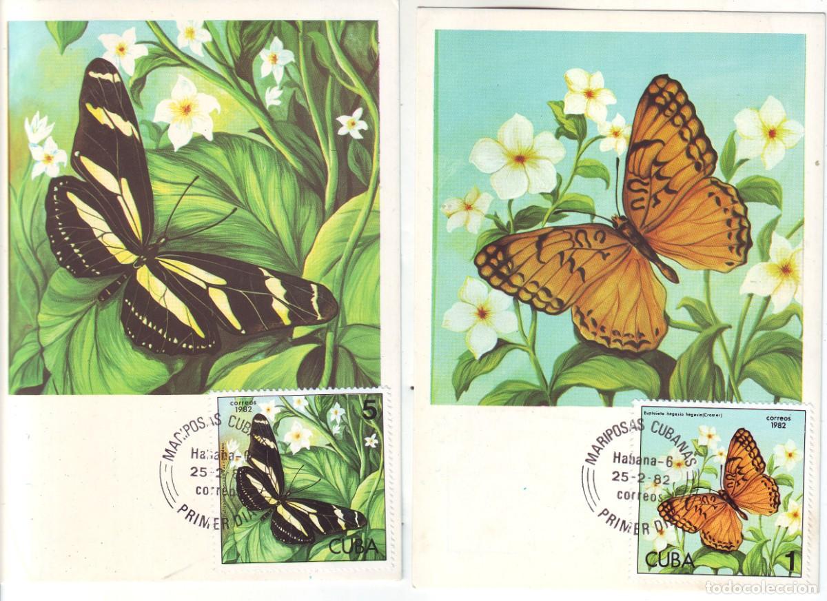 Sellos: TARJETAS DE CUBA MARIPOSAS - Foto 1