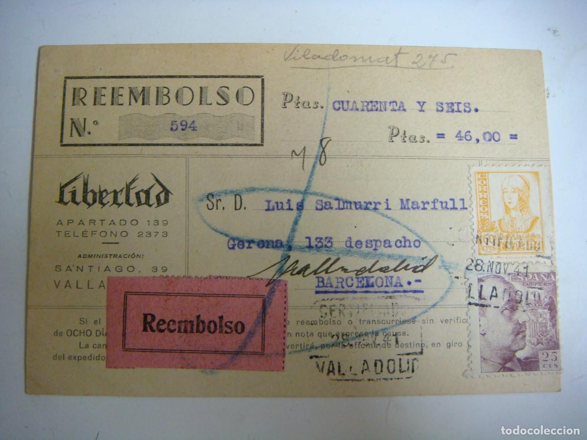 Sellos: TARJETA DE POSTAL A&Ntilde;OS 1941-(&) - Foto 1