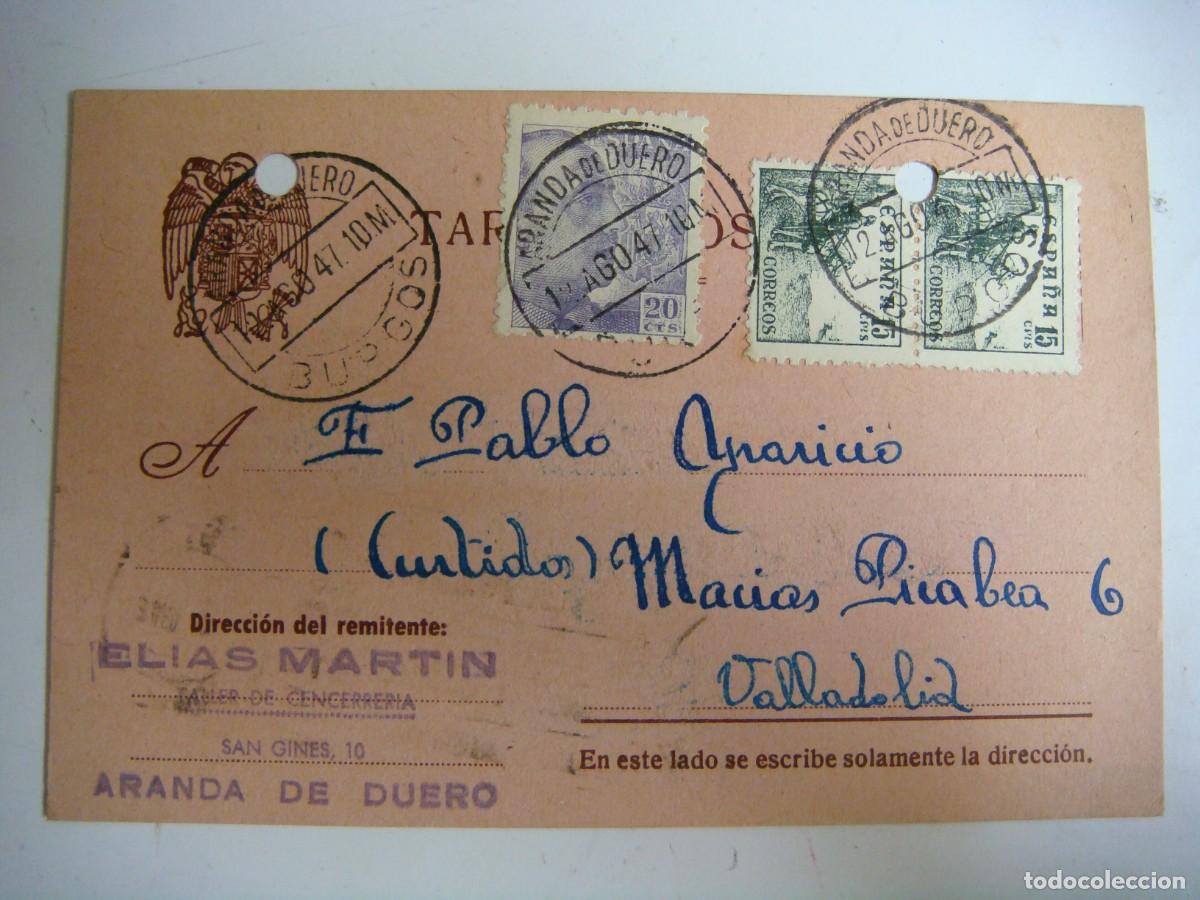 Sellos: TARJETA DE POSTAL A&Ntilde;OS 1947-(&) - Foto 1