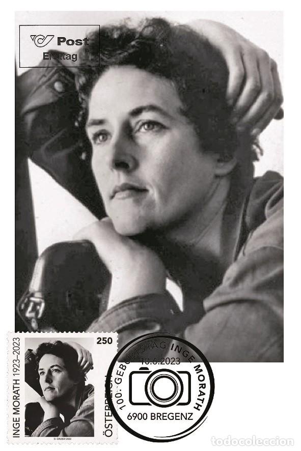 Sellos: Austria 2023 - 100 Geburtstag Inge Morath carte maximum - Foto 1