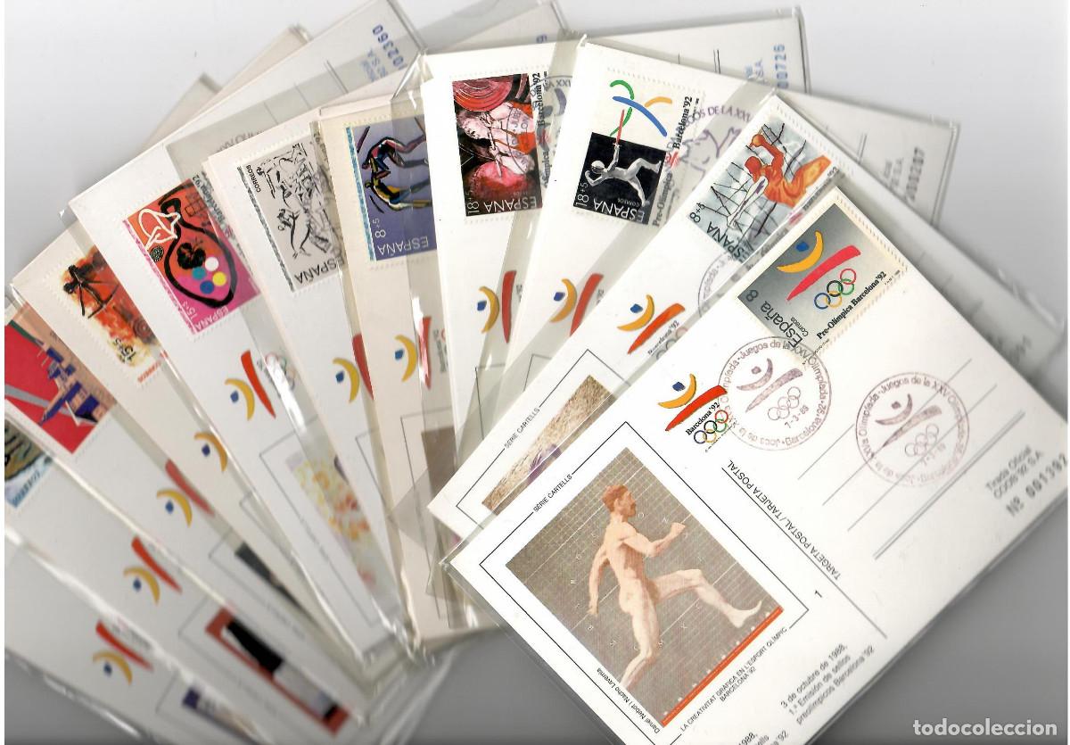 Sellos: COLECCION COMPLETA TARJETAS COOB 92 MATASELLADAS - Foto 1