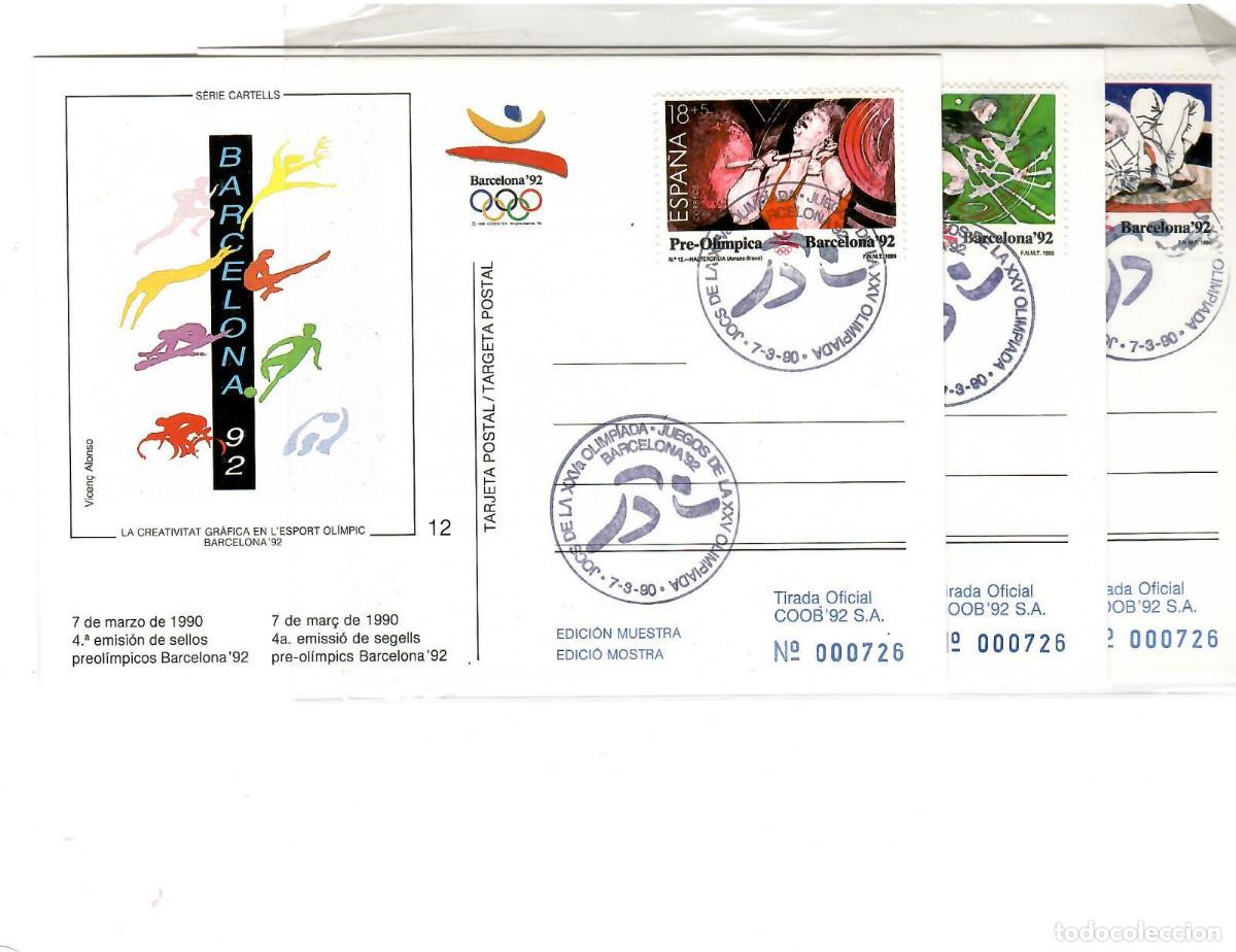 Sellos: COLECCION COMPLETA TARJETAS COOB 92 MATASELLADAS - Foto 5