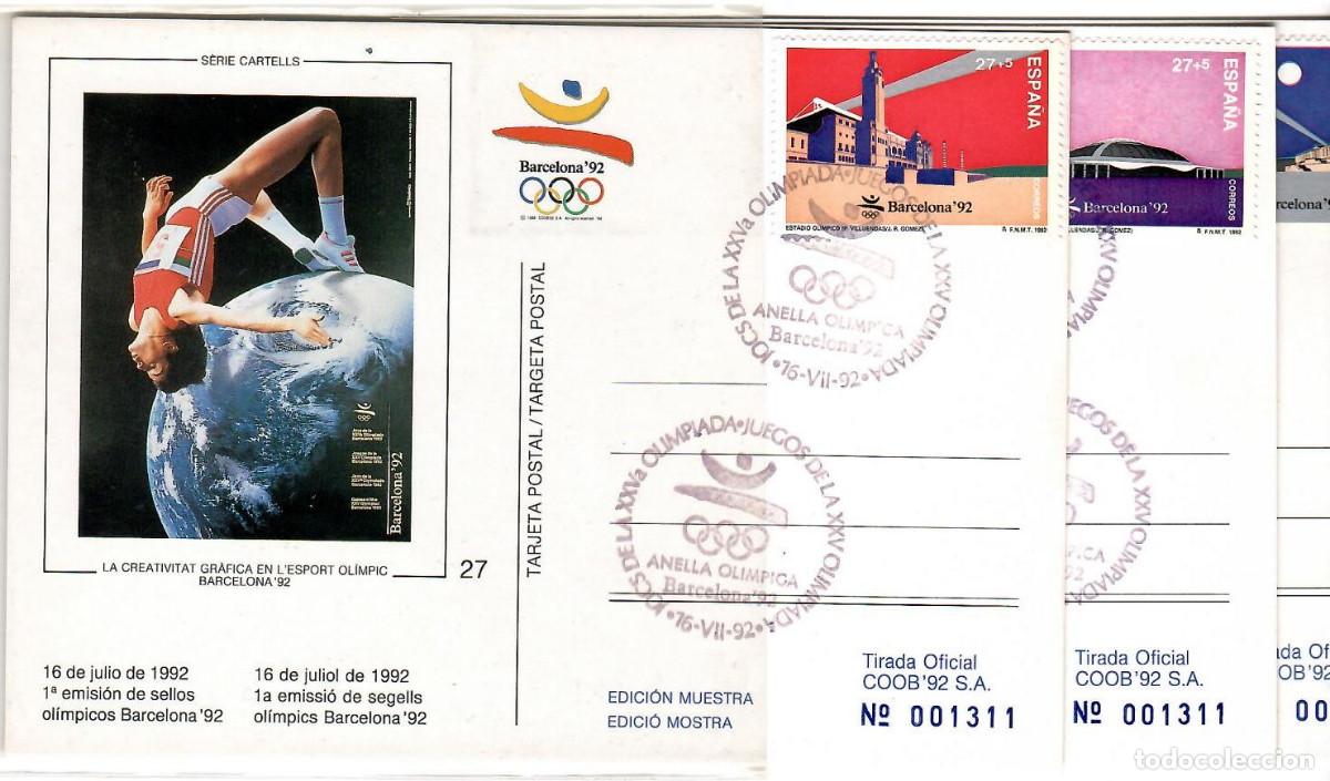 Sellos: COLECCION COMPLETA TARJETAS COOB 92 MATASELLADAS - Foto 10