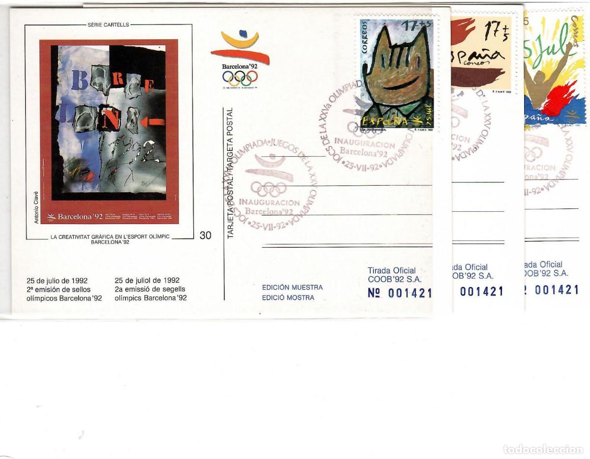 Sellos: COLECCION COMPLETA TARJETAS COOB 92 MATASELLADAS - Foto 11